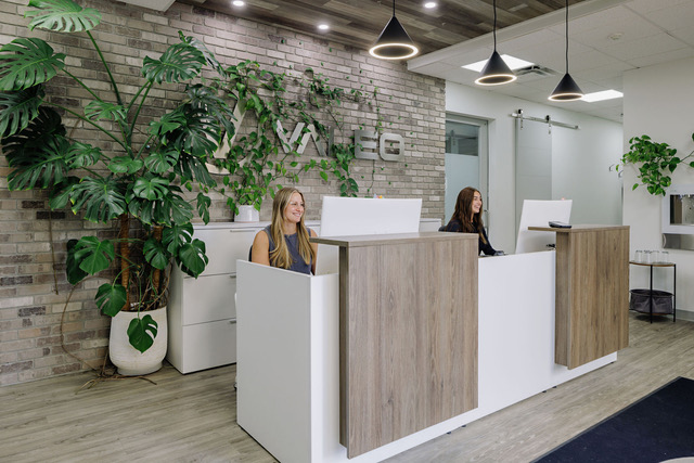 Inside the Valeo Health Clinic reception
